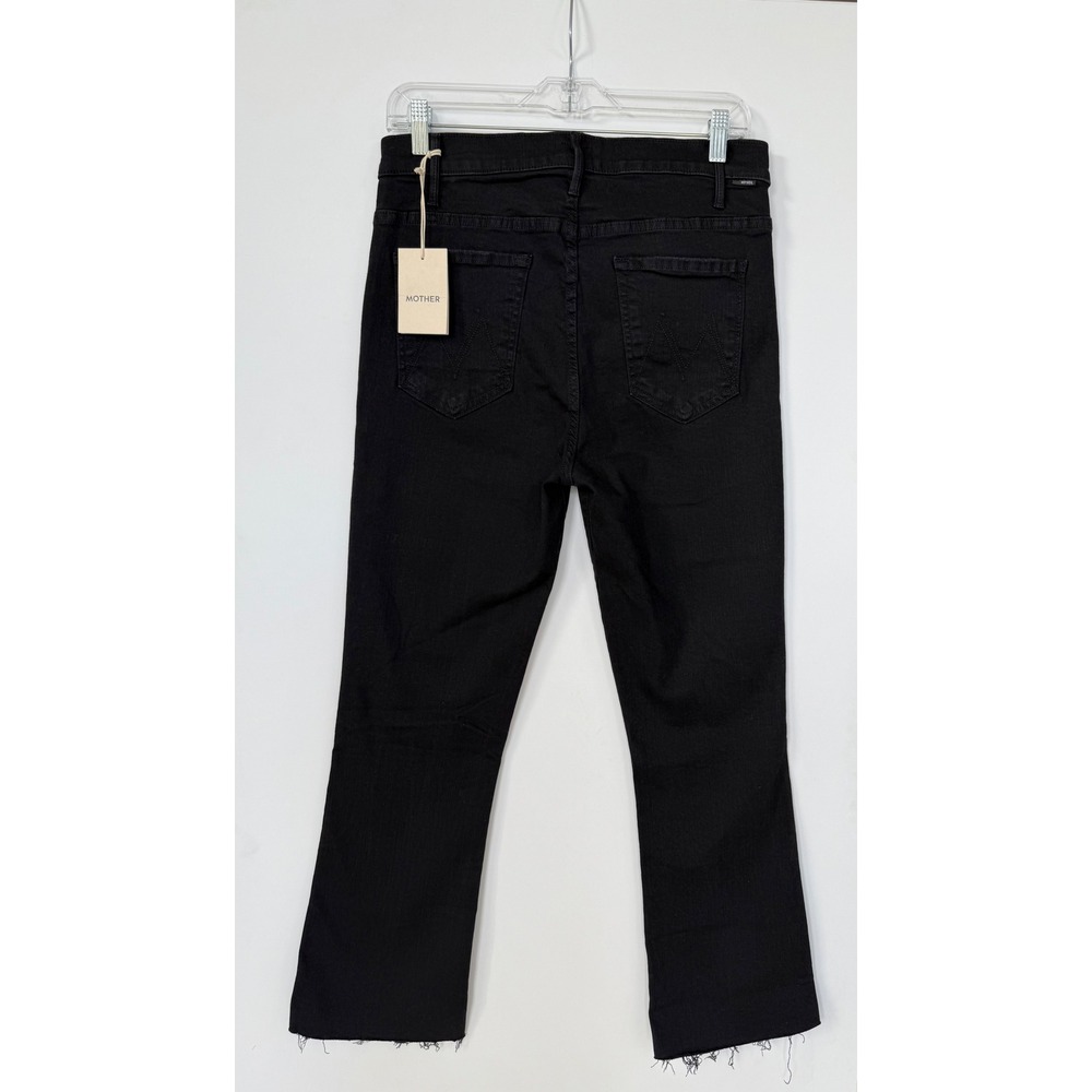 MOTHER The Hustler Ankle Fray Jeans Not Guilty Black Wash Size 32 New with Tag! - Picture 2 of 15